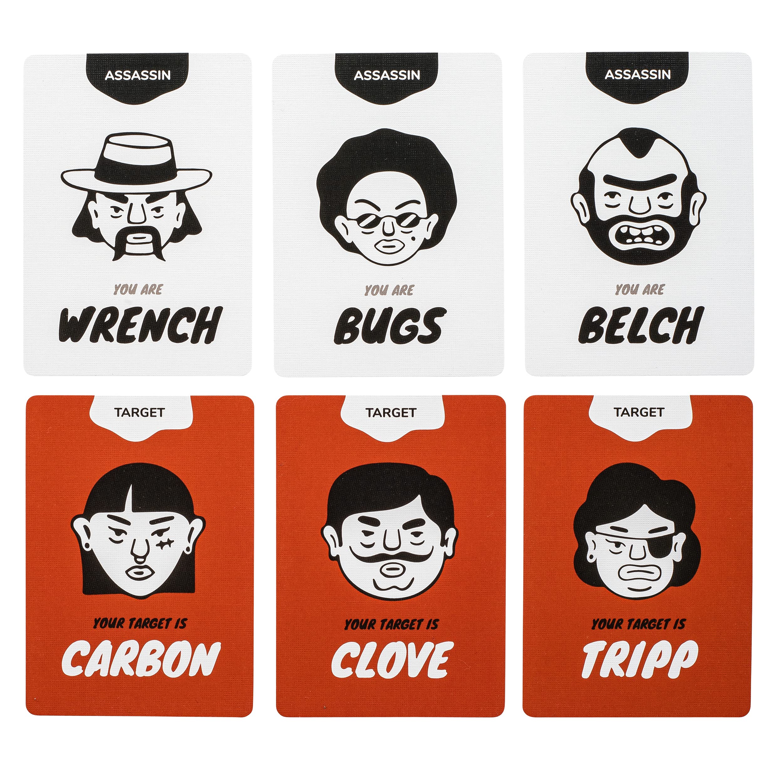 Stellar Factory Card Assassins Party Game - Word Elimination Fun for 3-6 Players, Ages 12+