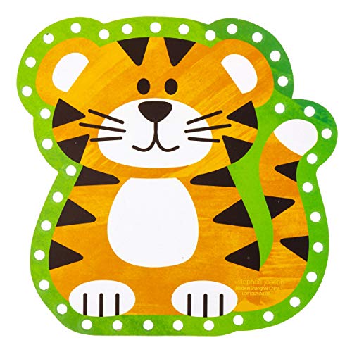 Stephen Joseph Zoo Lacing Cards Set – 5 Double-Sided Cards for Fine Motor Skills