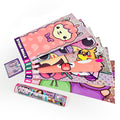 Sticki Rolls Jumbo Stickies 6-Pack Capsule – Mystery Foil Stickers for Kids, Reusable Wall Décor (Amazon Exclusive, Safari Theme)