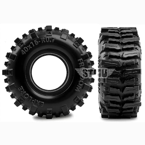 STMU 0.7'' MUD Tires for 1/30 1/32 RC Crawlers - Soft Sticky 40x16mm