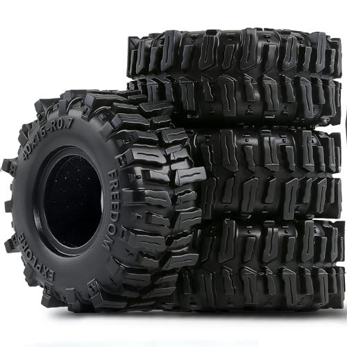 STMU 0.7'' MUD Tires for 1/30 1/32 RC Crawlers - Soft Sticky 40x16mm