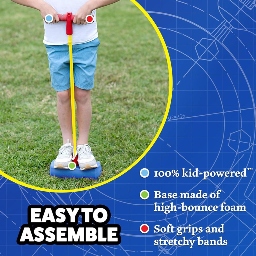 Stomp Hopper Pogo Stick for Kids – Foam Bouncer with Squeak, Ages 3-5