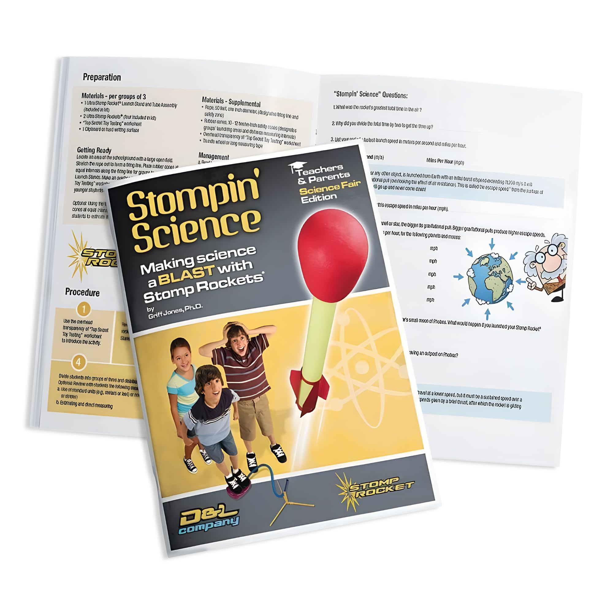 Stomp Rocket Stompin' Science Book: STEM Activities for Kids Outdoor Rocket Launcher Experiments