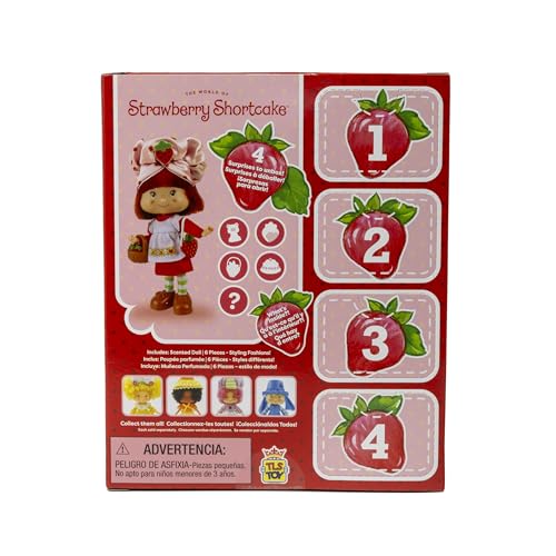 Strawberry Shortcake 5.5" Poseable Fashion Doll – Scented Hair, 29 Articulation Points, Surprise Accessories