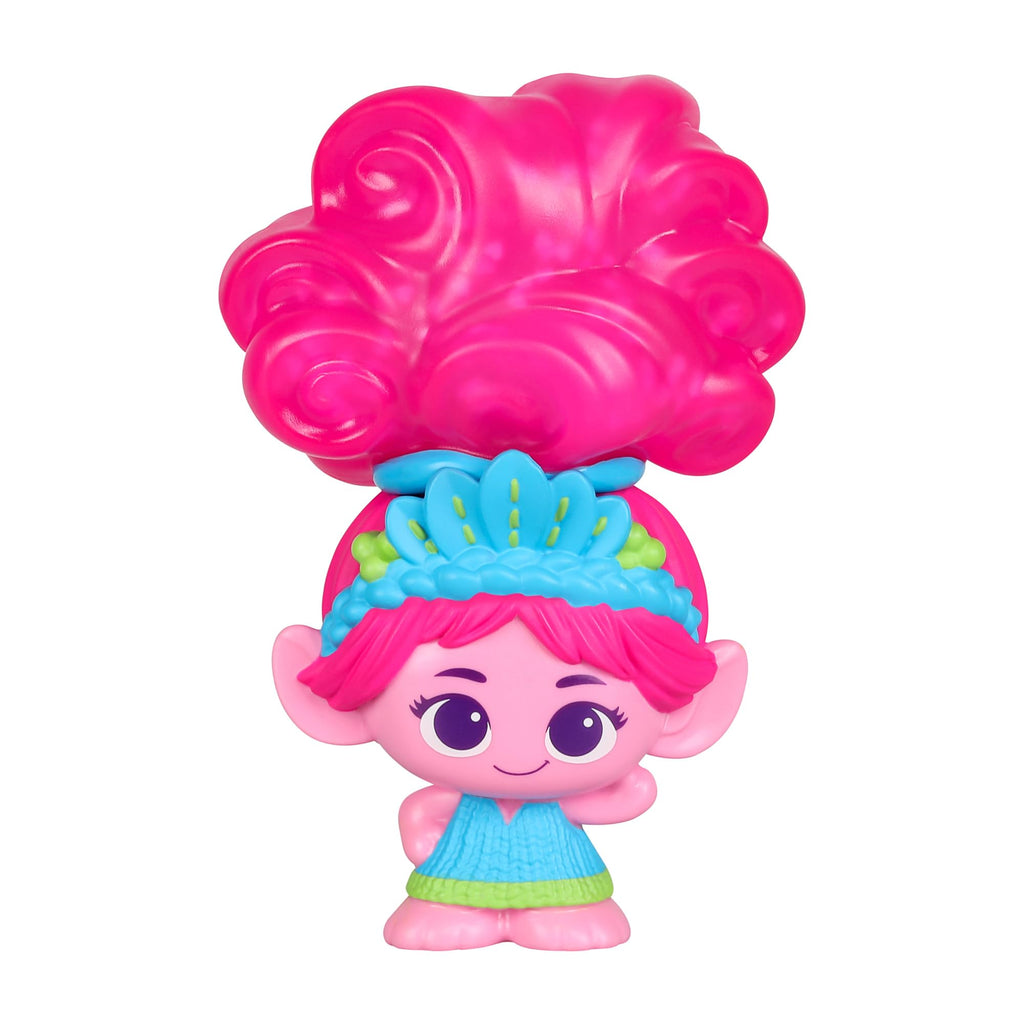 Stretchy Hair Poppy – DreamWorks Trolls Band Together Doll with Squishy, Glitter-Filled Hair