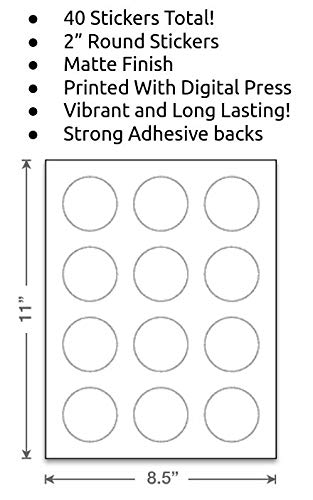 Stripe Ready to Pop Stickers – 2 Inch Round, 40 Pack, Pink & Faux Gold for Baby Shower Favors