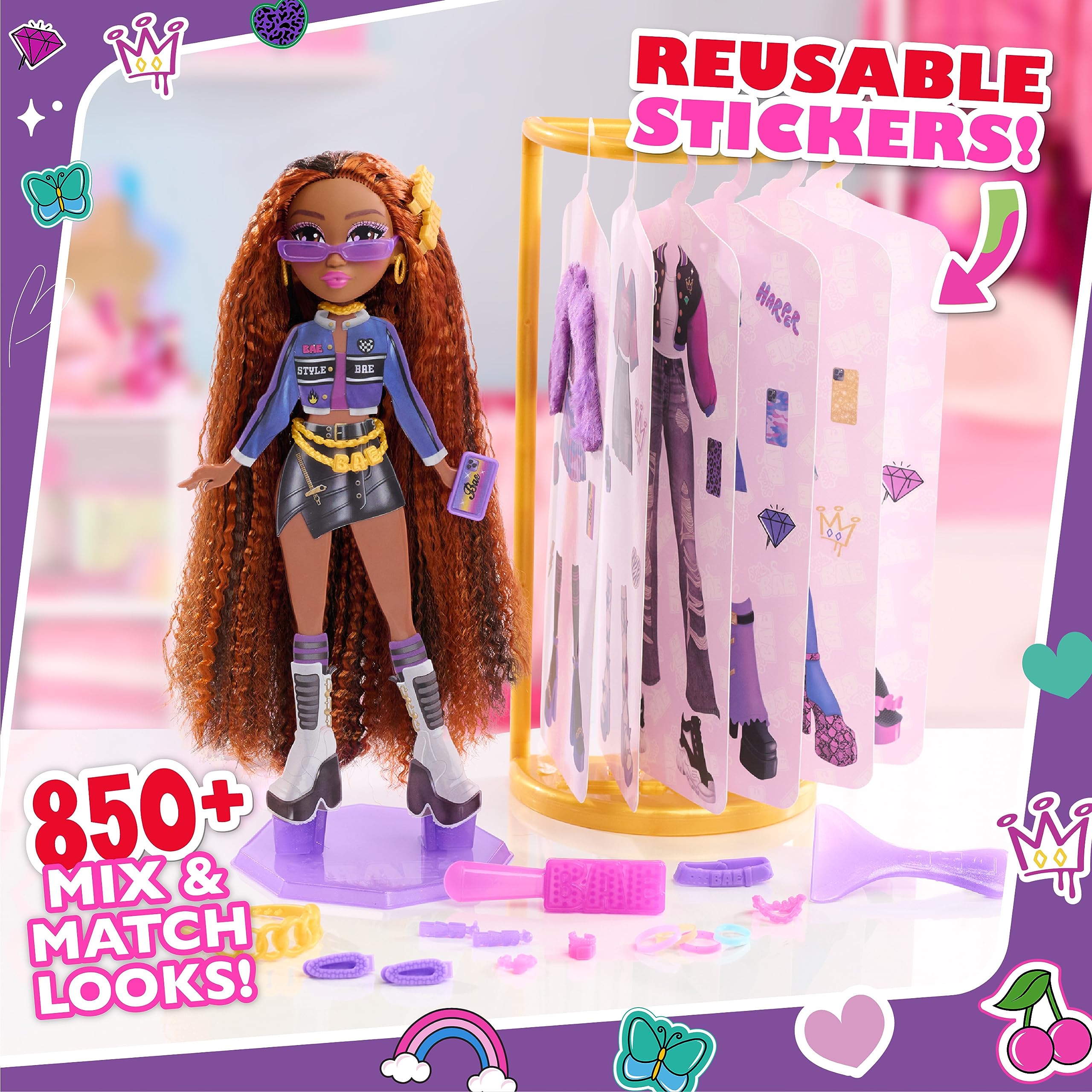 Style Bae Harper 10-Inch Fashion Doll with 28-Piece Sticker Wardrobe