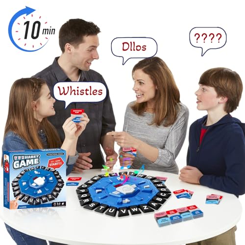 StyleBoon Word Game with LED Display - Fast-Paced Alphabet Family Board Game for Ages 3+ (Blue)