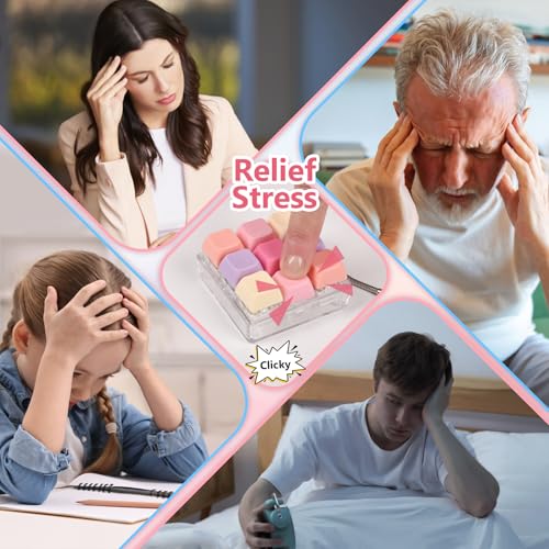 Sumgsn Keyboard Fidget Toy: 9-Key Loud Clicker for Stress Relief (2-Pack)