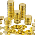 Sumind 240-Pack Gold St. Patrick's Day Shamrock Coins – Plastic Clover Coins for Table Sprinkles and Party Decor