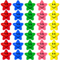 Sumind 30-Pack Smile Face Star Stress Balls - 2.16-Inch Foam Squeeze Balls for Anxiety Relief, Party Favors, and Classroom Rewards (5 Colors)