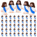 Sumind 50 Pack Mini Jesus Figures for Easter Egg Stuffers, Religious Party Favors, Sunday School Gifts