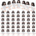 Sumind 50 Pack Mini Jesus Figurines for Easter Egg Fillers, Sunday School Gifts, Religious Party Favors (White, 1.2 x 1.4 Inches)