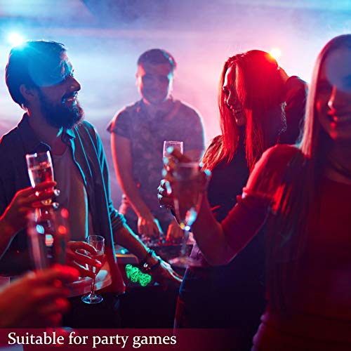 Sumind 54-Pack Glow-in-the-Dark Dice with Velvet Pouches for Board Games & Party Favors