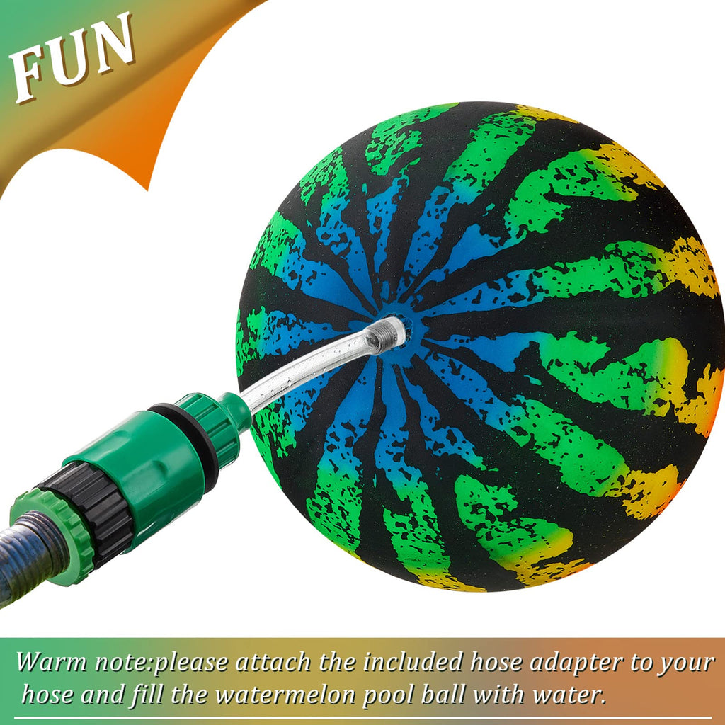 Sumind 9-Inch Swimming Pool Gaming Ball – Underwater Ball with Hose Adapter for Pool Passing, Dribbling, and Diving (Gradient Style)