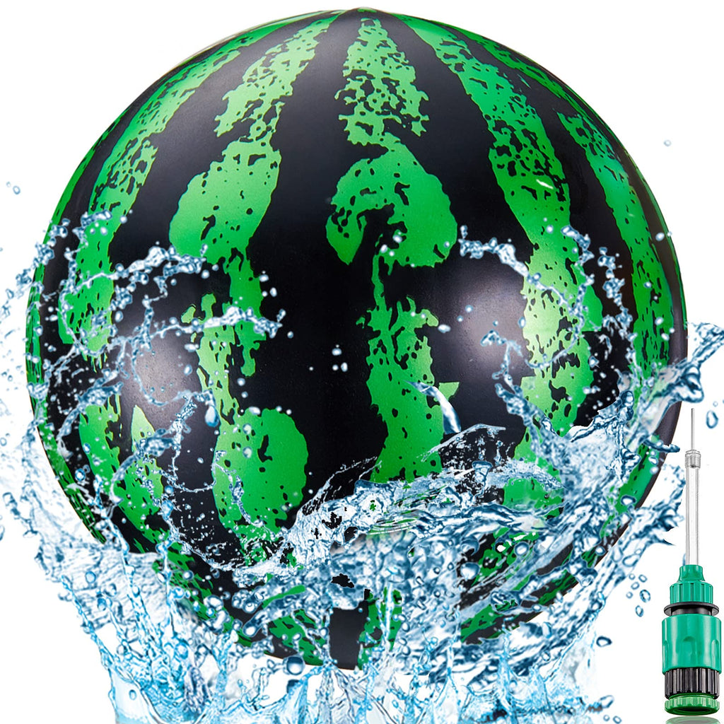Sumind 9-Inch Underwater Pool Ball with Hose Adapter - Green and Black