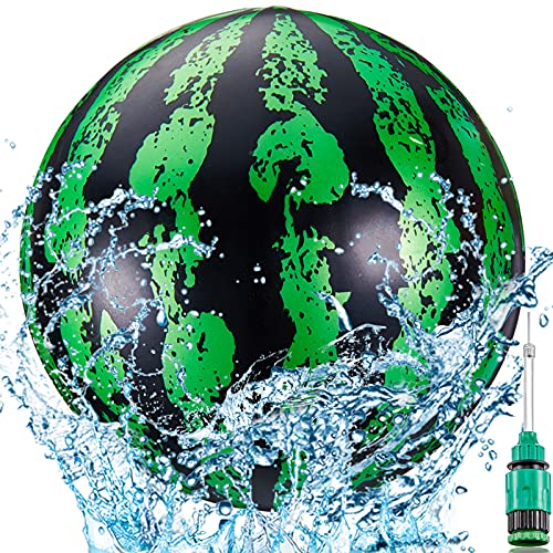 Sumind 9-Inch Underwater Pool Ball with Hose Adapter - Green and Black