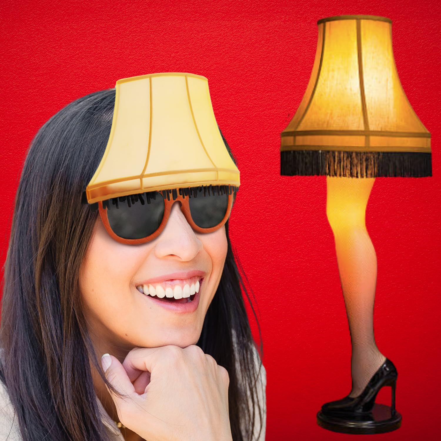 Sun-Staches A Christmas Story Leg Lamp Costume Sunglasses with UV400 Protection