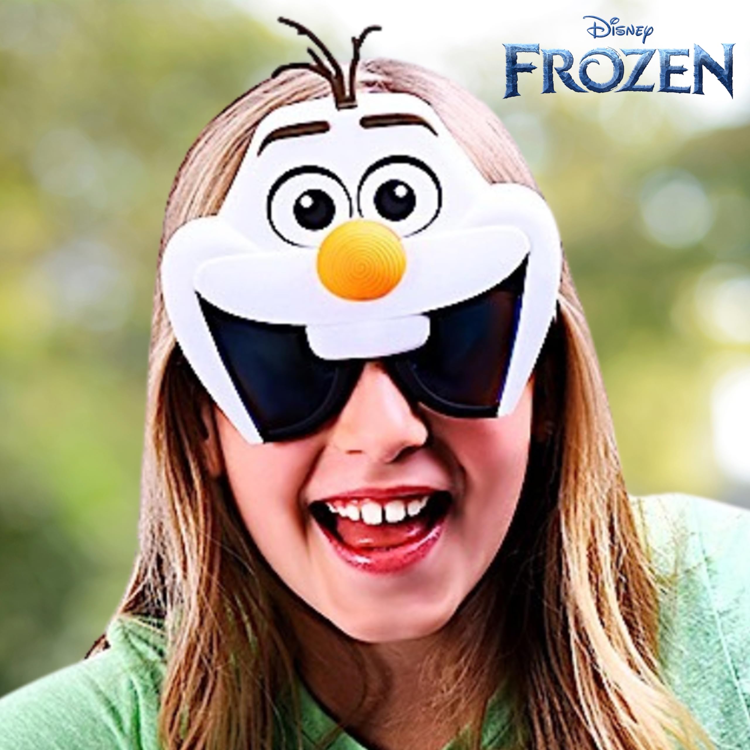 Sun Staches Disney Frozen Kids Sunglasses – Elsa, Anna & Olaf Costume Accessory, UV400 Protection
