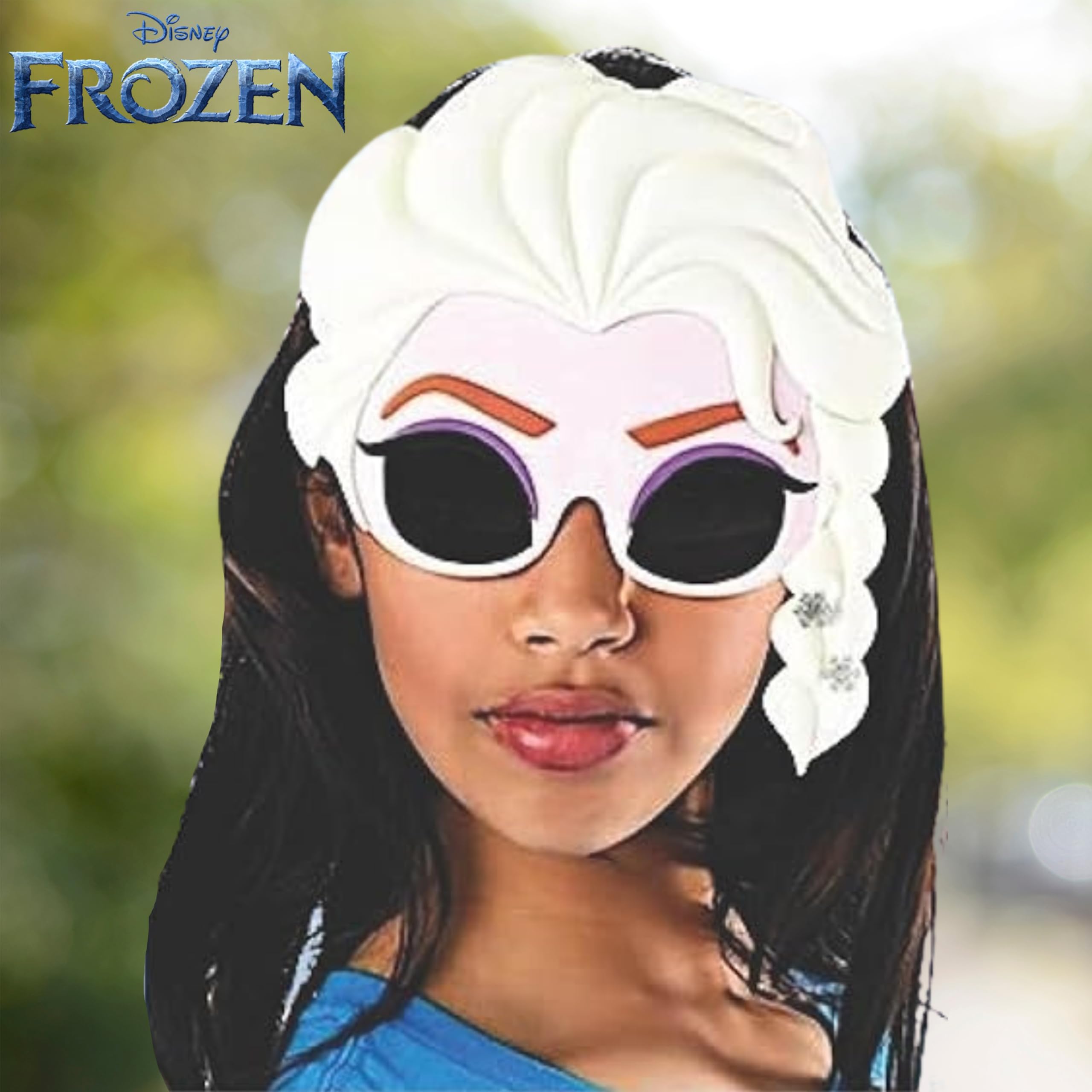 Sun Staches Disney Frozen Kids Sunglasses – Elsa, Anna & Olaf Dress-Up Costume Accessory
