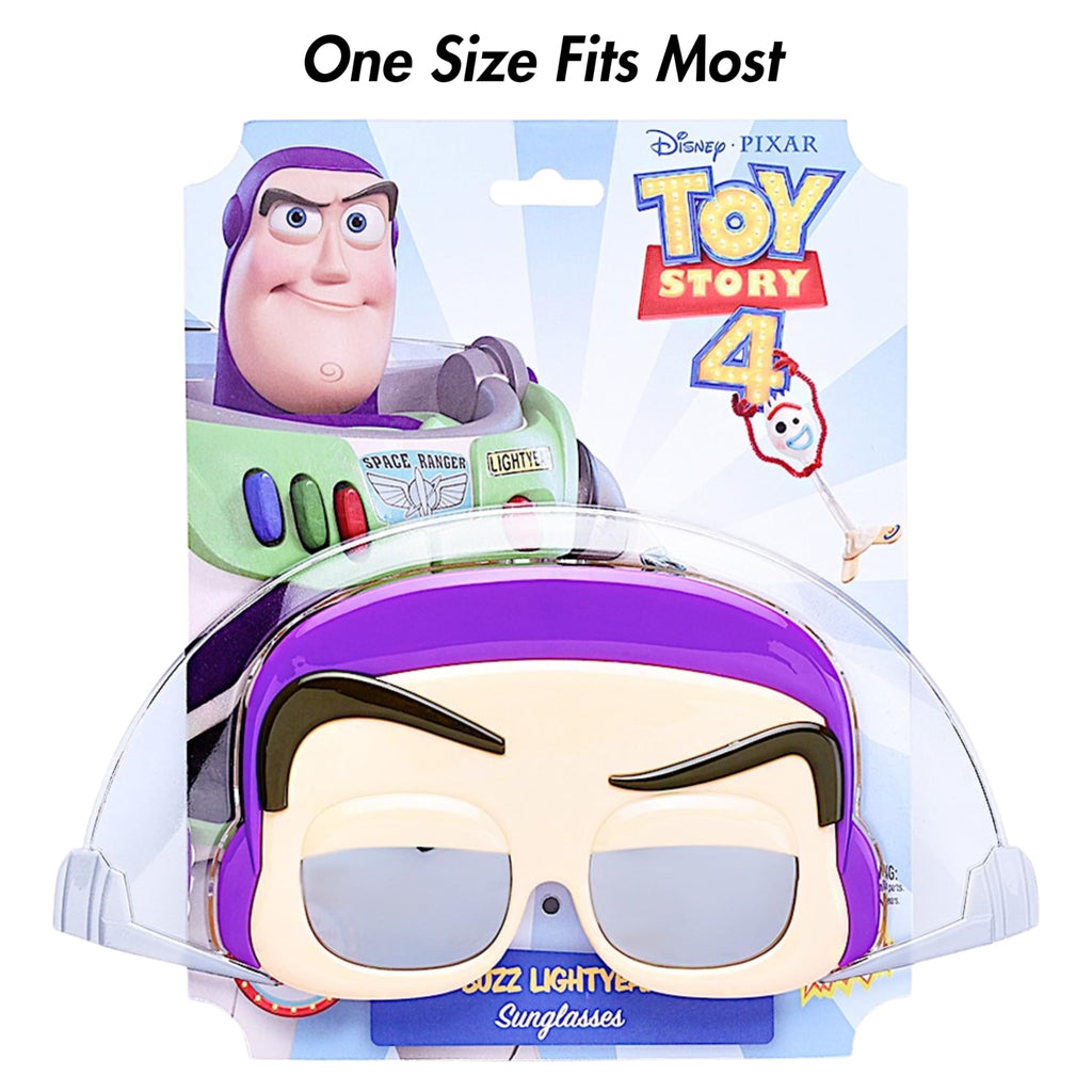 Sun-Staches Official Disney Toy Story Sunglasses – Woody, Buzz or Forky Costume Mask