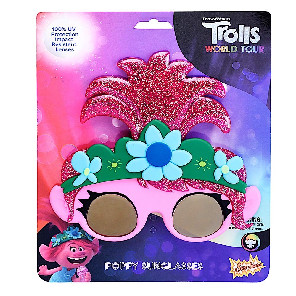 Sun-Staches Official Trolls Sunglasses – Poppy, Branch & Tiny Diamond Styles for Dress-Up Fun