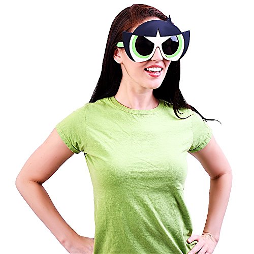 Sun-Staches Power Puff Girls Sunglasses – Bubbles, Blossom & Buttercup with UV400 Protection, One Size Fits Most