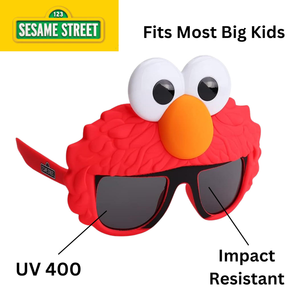 Sun-Staches Sesame Street Official Sunglasses – Cookie Monster, Elmo, or Abby for Kids