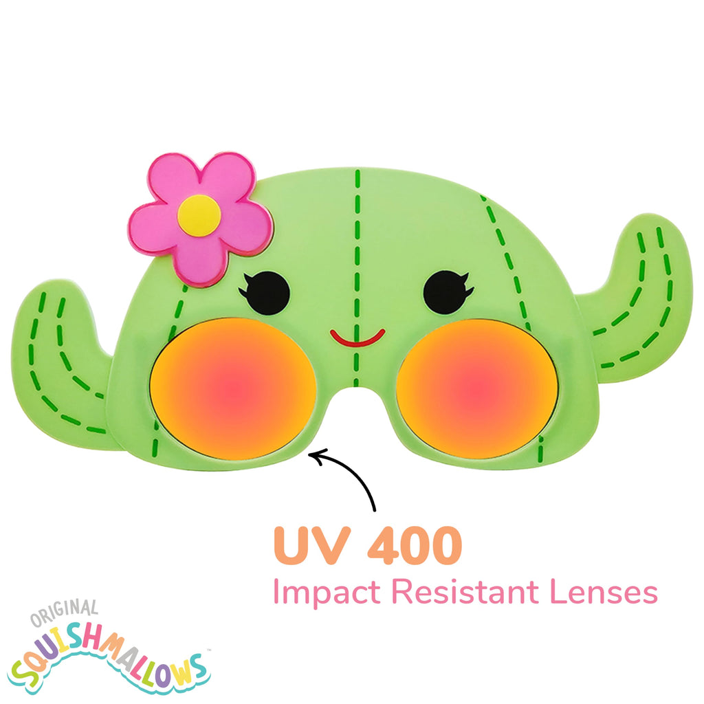 Sun-Staches Squishmallows Maritza the Cactus Sunglasses – UV 400 Protection for Kids
