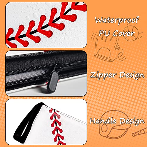 Sunhorse Baseball Card Binder - Holds 400 Cards, 50 Double-Sided Sleeves, Zipper Closure