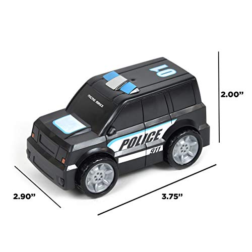 Sunny Days Entertainment Micro Mini City Rescue Vehicles Set – 5 Mini Cars with Soft Rubber Tires