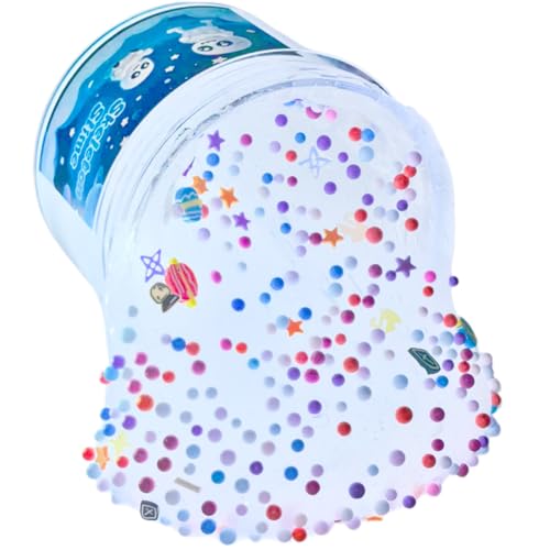 Sunool 8-Pack Galaxy Glow-in-the-Dark Space Slime Kit – Non-Sticky, Super Soft Sludge for Kids Party Favors and Stress Relief