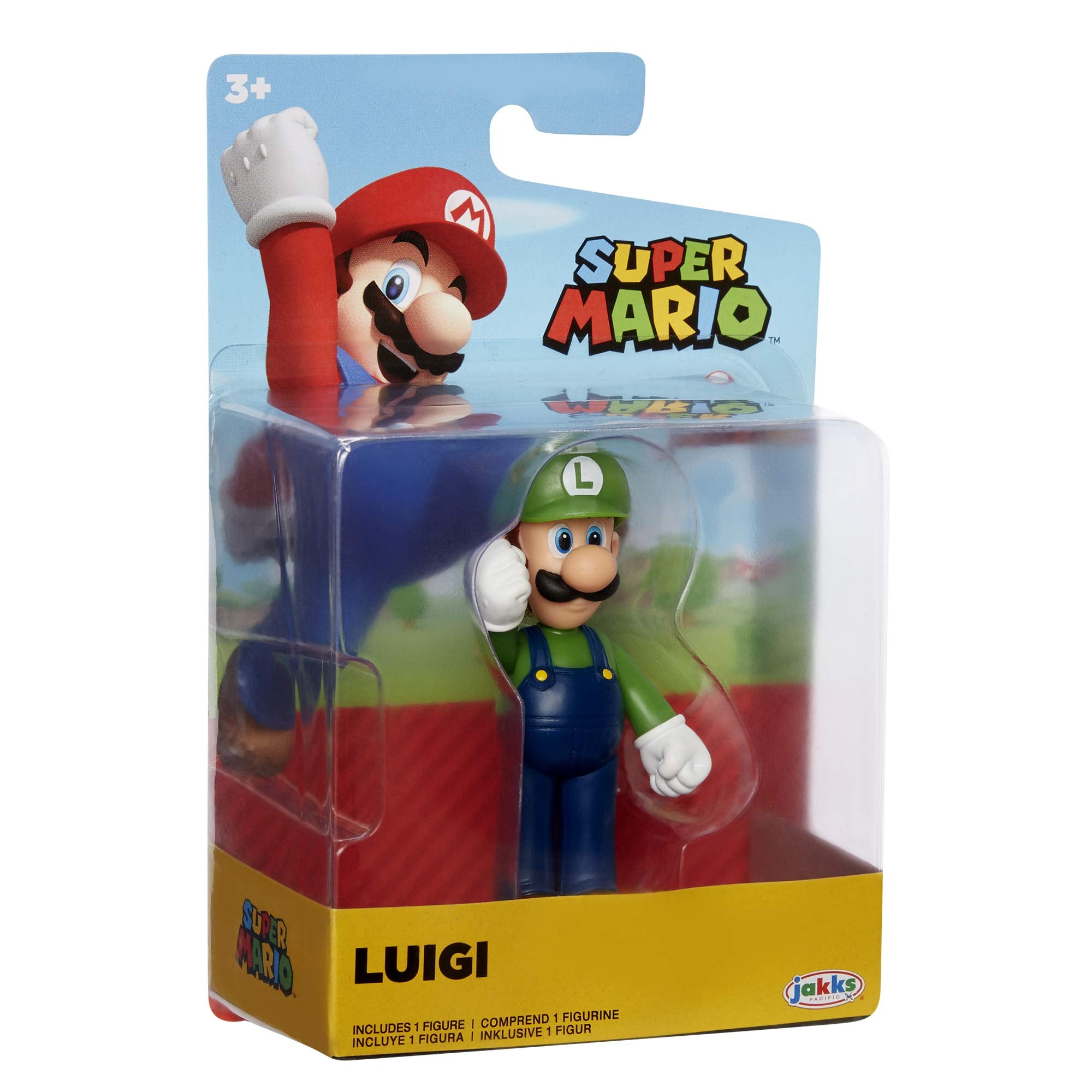 Super Mario 2.5-Inch Luigi Action Figure – Standing Pose with Articulation