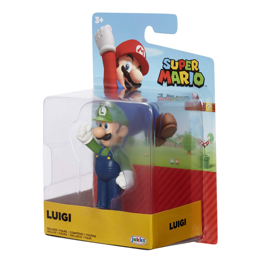 Super Mario 2.5-Inch Luigi Action Figure – Standing Pose with Articulation