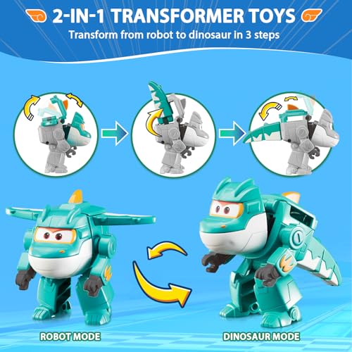 Super Wings Tino Transformable Robot & Plane Toy – 2-Inch Action Figure for Kids Ages 3-8