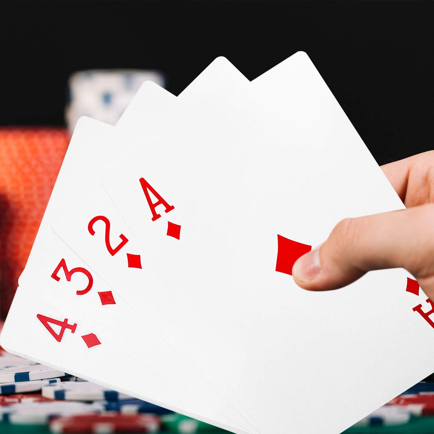 Super Z Outlet Giant Jumbo Playing Cards – 8.25 x 11.75 Inches – Full 52+2 Deck