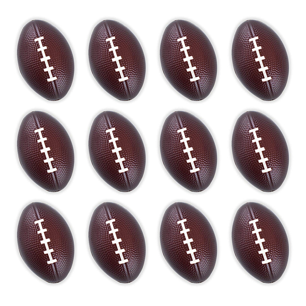 Super Z Outlet Mini Foam Sports Balls - Pack of 12 Assorted Soft Football, Baseball, Basketball, Soccer Balls for Kids and Adults