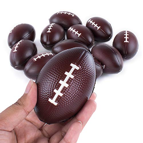 Super Z Outlet Mini Foam Sports Balls - Pack of 12 Assorted Soft Football, Baseball, Basketball, Soccer Balls for Kids and Adults