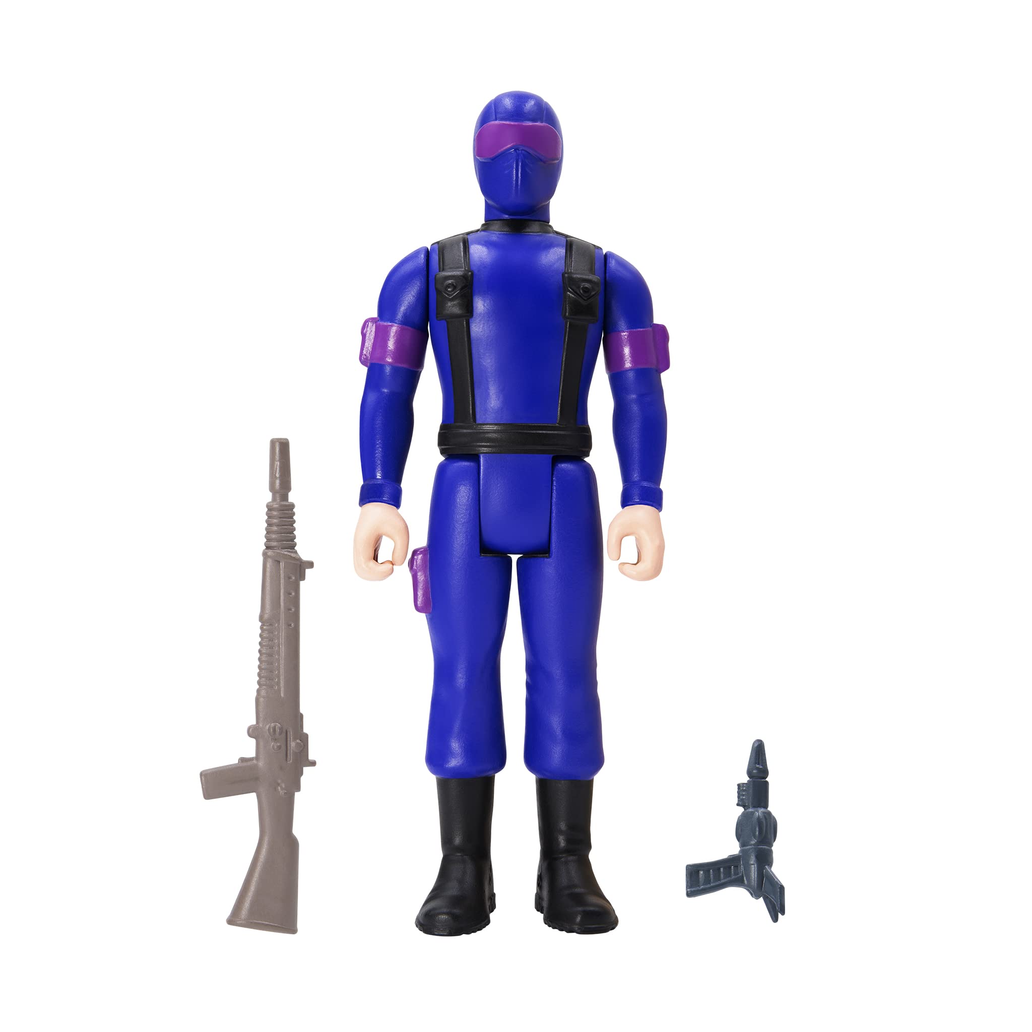 Super7 G.I. Joe Snake Eyes 3.75" ReAction Figure with Pistol, Cannister, and Laser Rifle