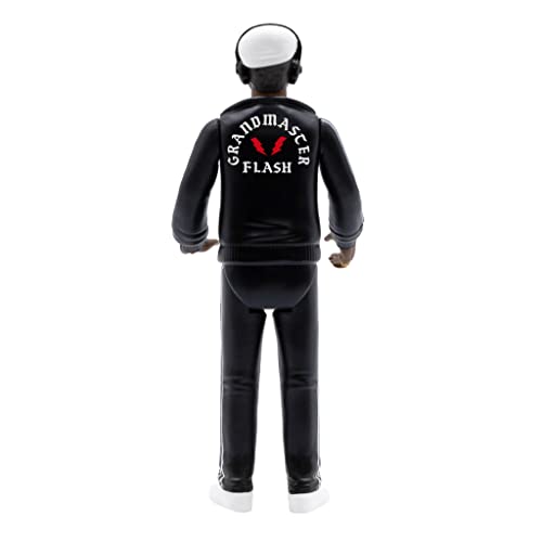 Super7 Grandmaster Flash ReAction Figure - 3.75" Hip Hop Collectible with Turntable Accessory