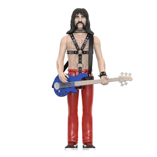 Super7 Spinal Tap Derek Smalls Action Figure – 3.75-Inch ReAction Figure with Blue Bass Guitar Accessory