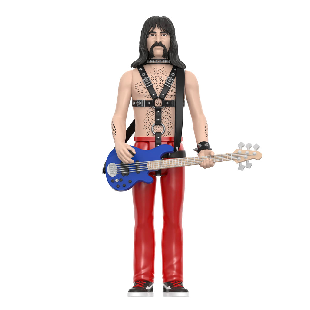 Super7 Spinal Tap Derek Smalls Action Figure – 3.75-Inch ReAction Figure with Blue Bass Guitar Accessory