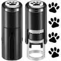 Supervitae 2-Pack Paw Print Stamps – Mini Black Self-Inking Stamper for Classroom Crafts and Party Favors