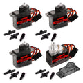 SupSeek MG90S 9g Micro Servo Motor Kit (4pcs) – Metal Gear, 2.0 kg-cm Torque, 0.08 sec/60° for RC Planes, Arduino, Robotics