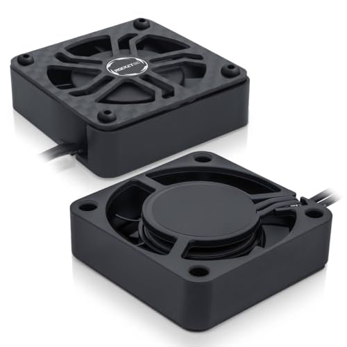 Surpass Hobby 40mm RC Cooling Fan - 16000 RPM High Speed Motor Fan for 1/8 1/10 RC Cars Trucks Truggies (Without Heatsink)