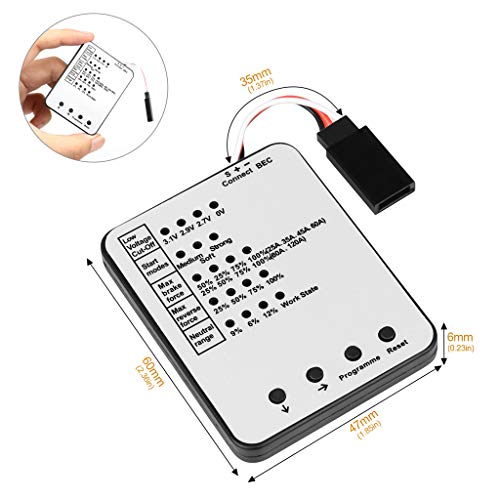 Surpass Hobby Programming Card - LED Program Box for Brushless ESC 25A-150A (White)