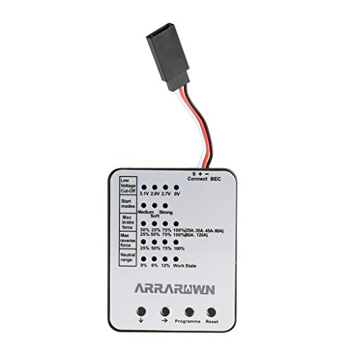 Surpass Hobby Programming Card - LED Program Box for Brushless ESC 25A-150A (White)
