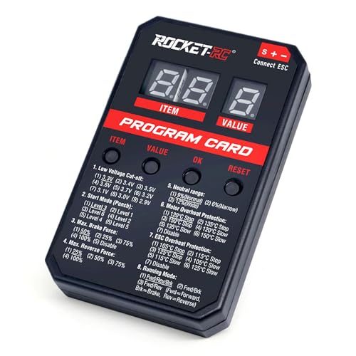 Surpass Hobby V2 ESC Programming Card – Compatible with Surpass Hobby & Rocket-RC Brushless ESCs (50A-110A)