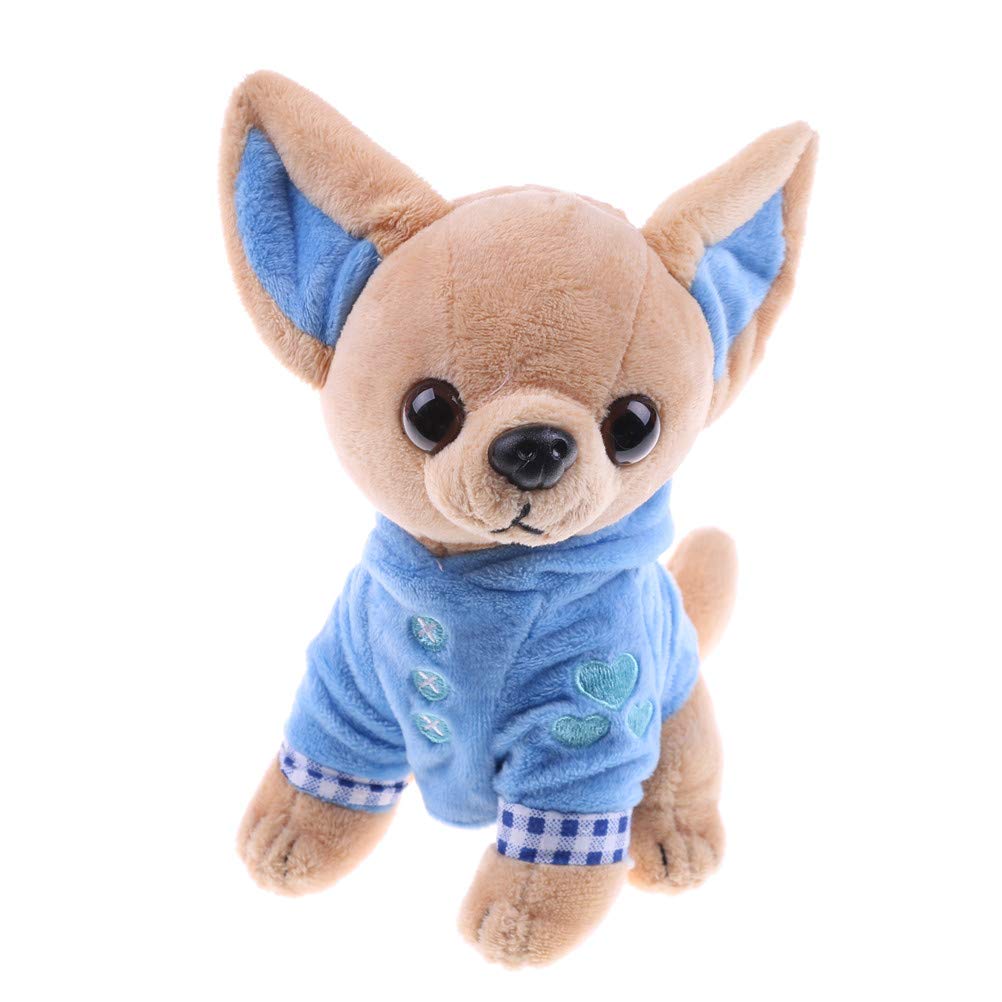SUSHAFEN Stuffed Dog Plush Toy – 17cm Soft Chihuahua Pillow for Kids and Dog Lovers