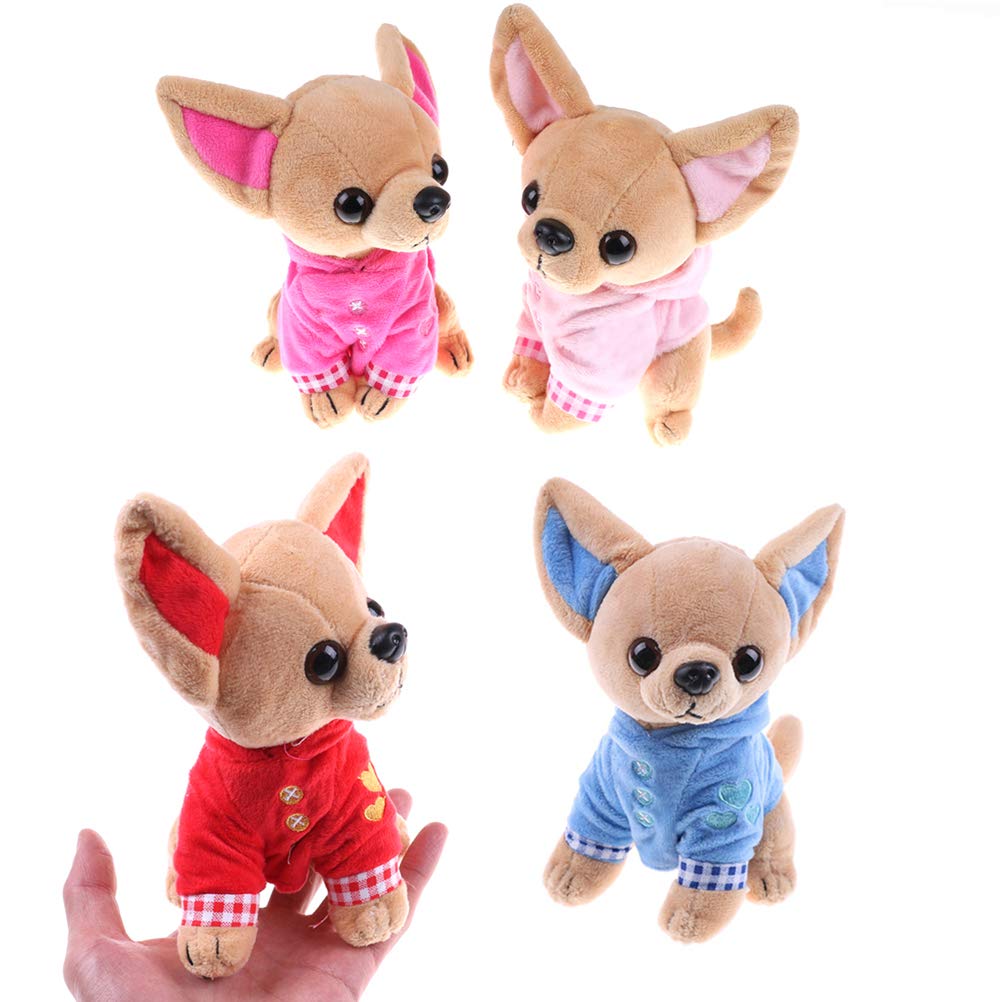 SUSHAFEN Stuffed Dog Plush Toy – 17cm Soft Chihuahua Pillow for Kids and Dog Lovers